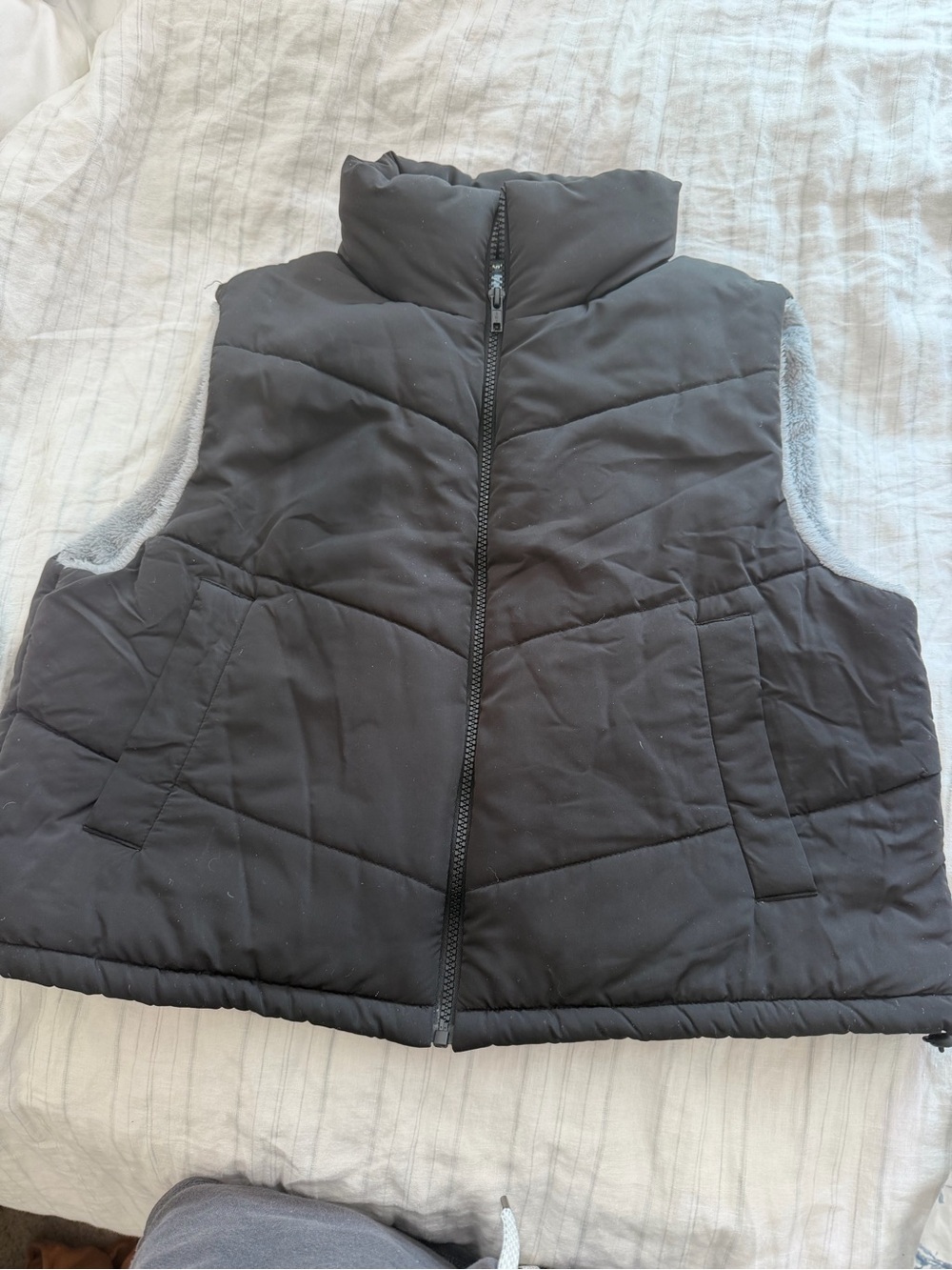 Anthropologie Black Quilted Puffer Vest